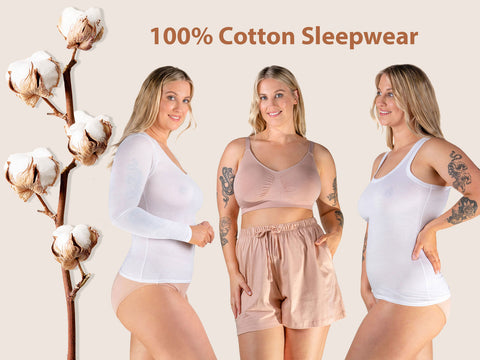 Breathable Comfort 100% Cotton Lightweight Leggings for Women