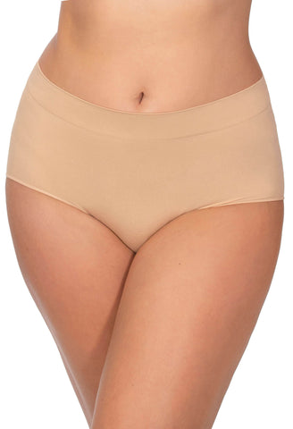 Women's Spandex Seamless No Panty Lines Boyshort Panty,Free Size (Pack of 3)