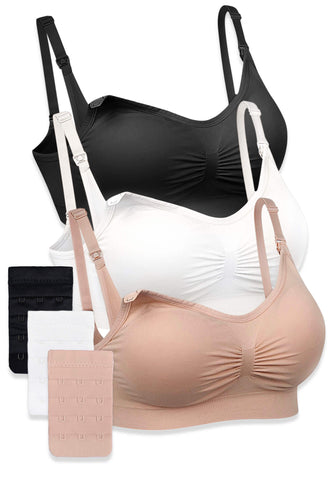 Full Bust Bamboo ﻿﻿Strapless Maternity & Nursing Wire Free ﻿Bra