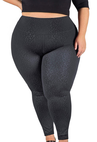 Plus Size High Waisted Leopard Print Leggings | B Free Australia