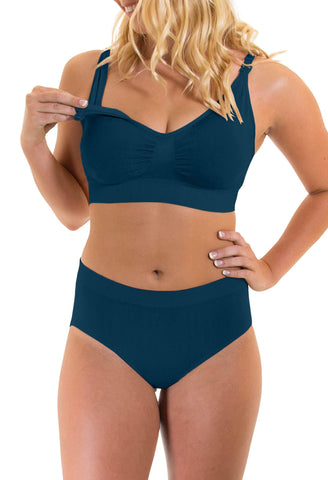 Bamboo Nursing Bra and Bikini Set