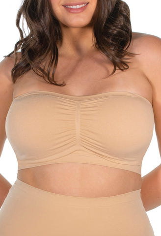 Nude DD+ Non Pad Minimise Strapless Bandeau Bra