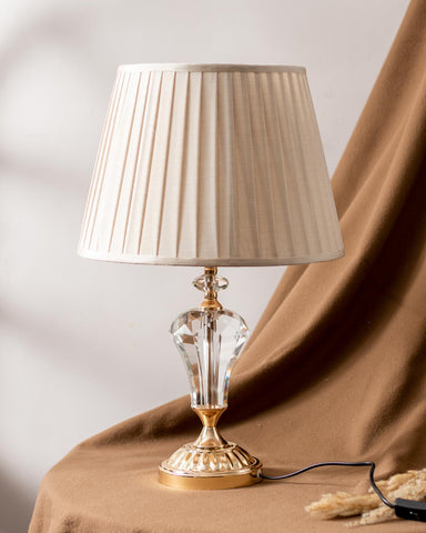 Glistening Crystal Glass Table Lamp - The Decor Kart