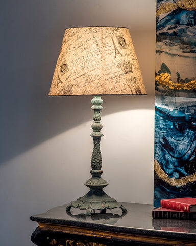 Rustic Cast Iron Table Lamp