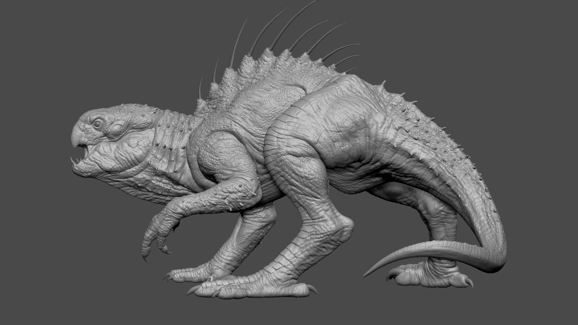 reptile foot alpha zbrush
