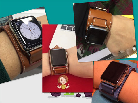  but the Hermes decoration is more elegant Live Show of Hoco’s 3in1 apple watch Hermes bands , Single Double Tour and Cuff