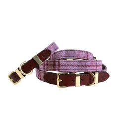 ' The Cromwell ' Pink Shetland lana collar para perros