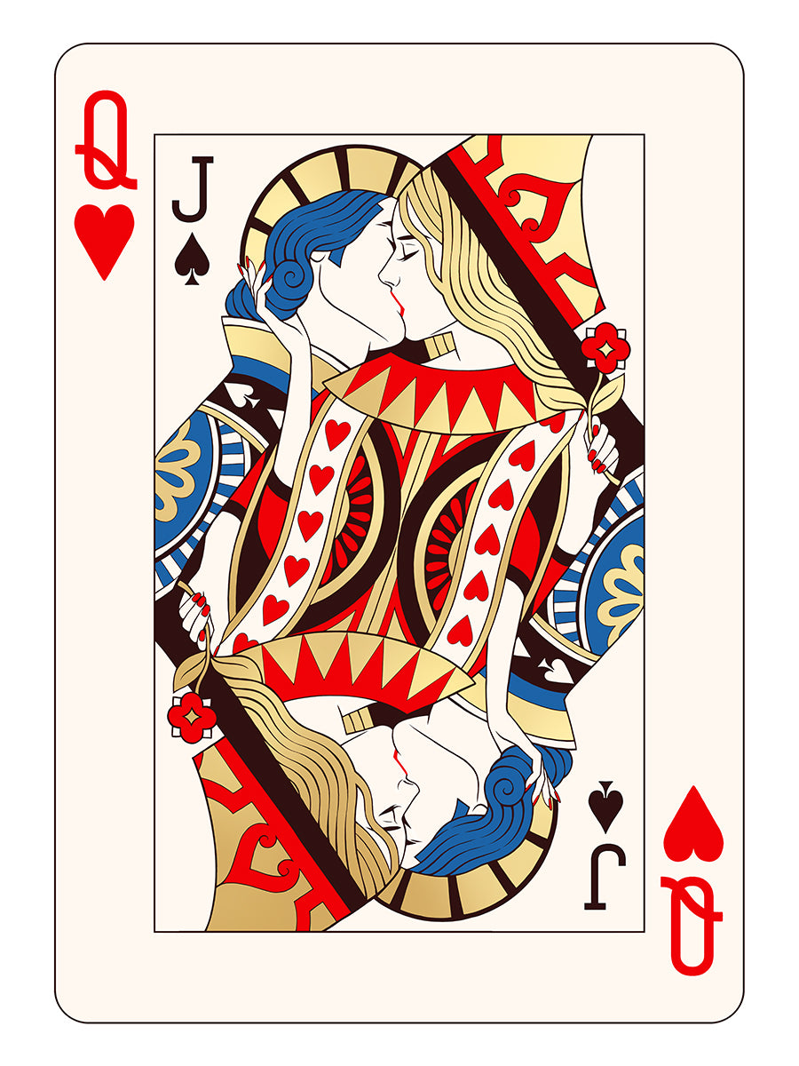 Mahdieh Farhadkiaei playing cards Black Dragon Press print Queen Joker