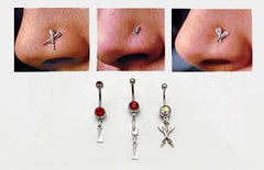 Rowing Nostril Rings and Navel Rings by Rubini Jewelers