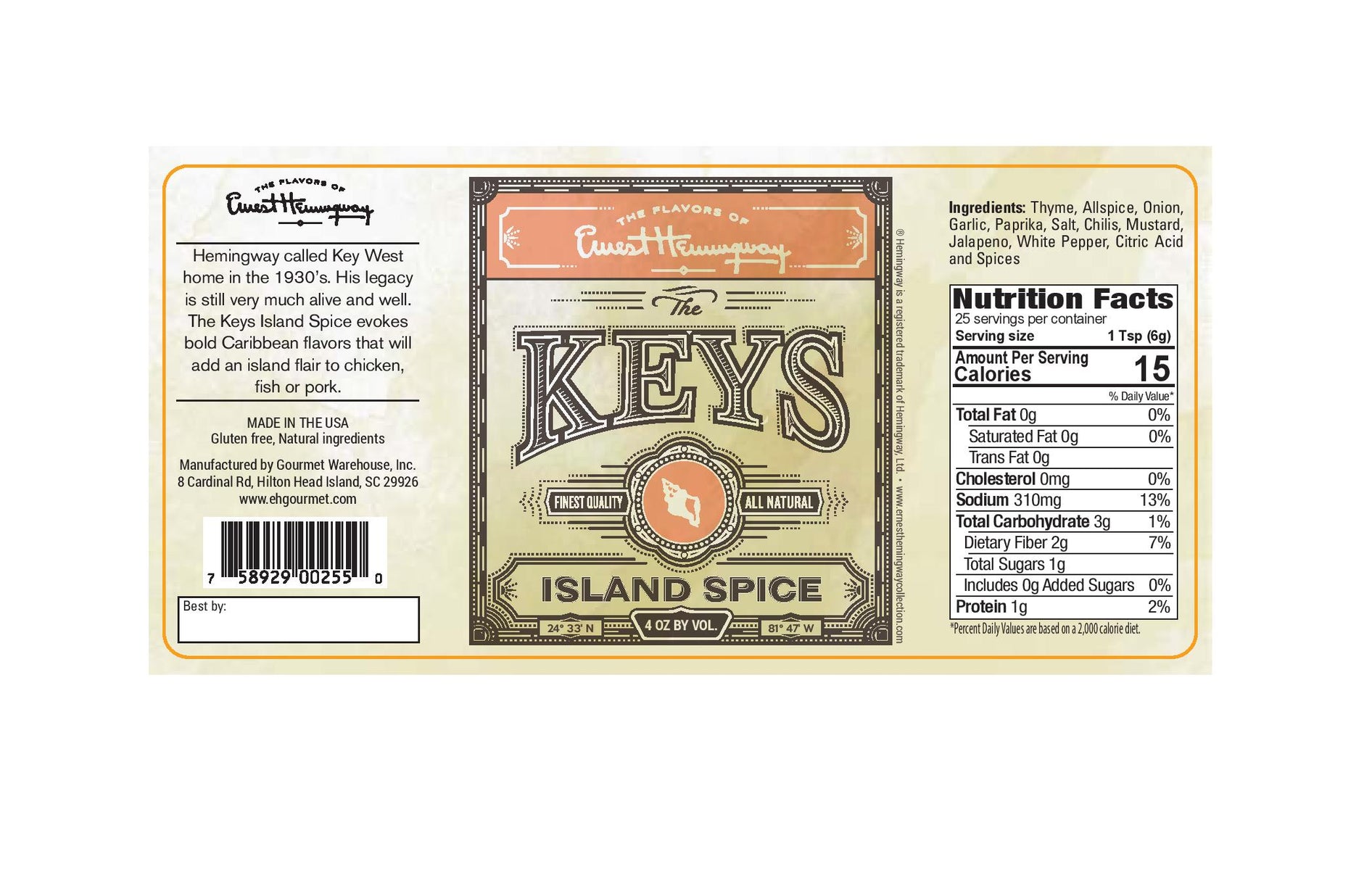 The KEYS  Island Spice Blend