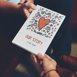 Tell your love story in a love book