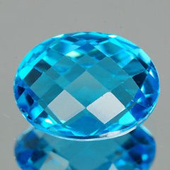 Blue topaz stone