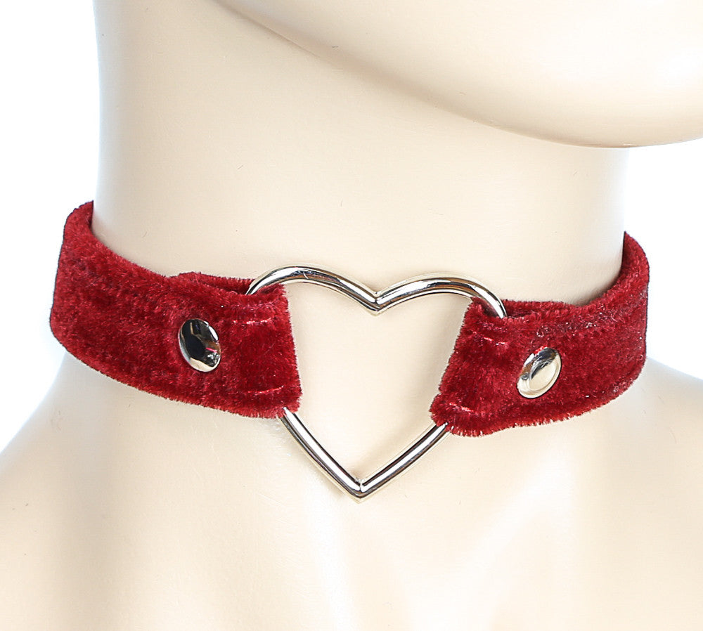 red velvet choker