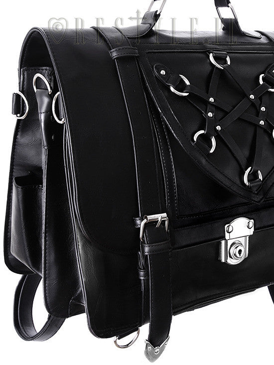 gothic messenger bag