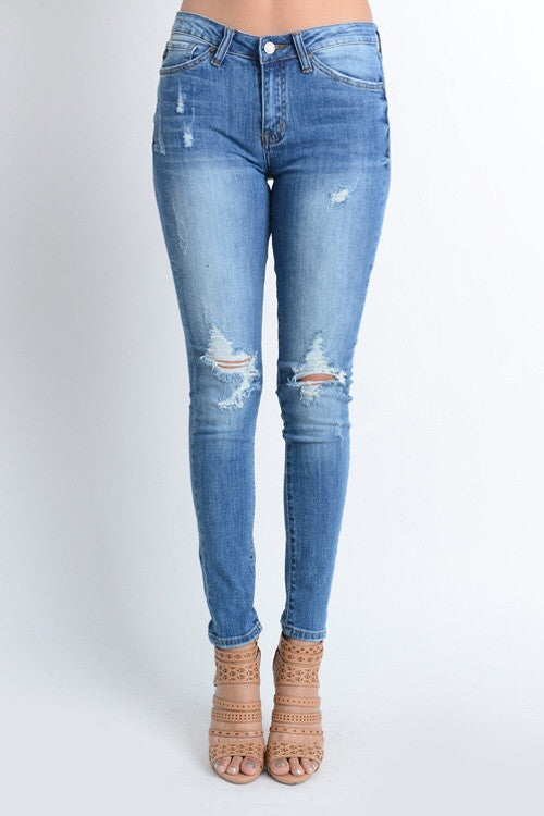 light medium wash jeans