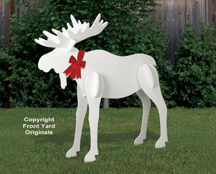 All Weather Large Christmas Moose Yard Display Front Yard Originals   White Moose 1024x1024 