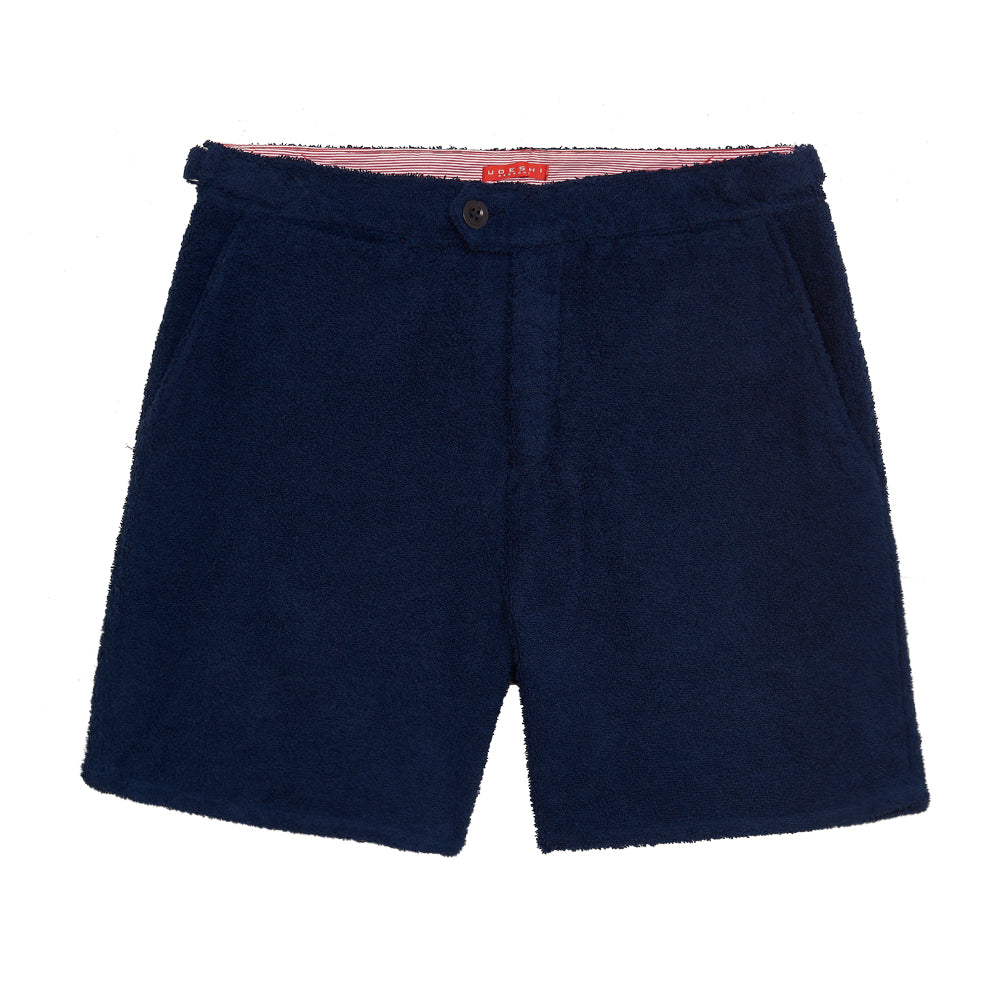 udeshi navy towelling shorts