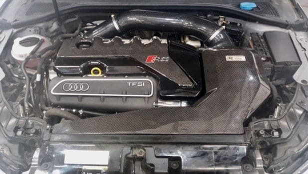 audi rs3 carbon engine cover