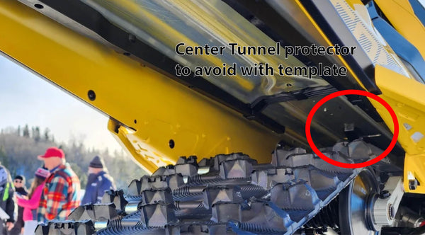center tunnel protector on Ski Doo MXZ 850 XRS Turbo R