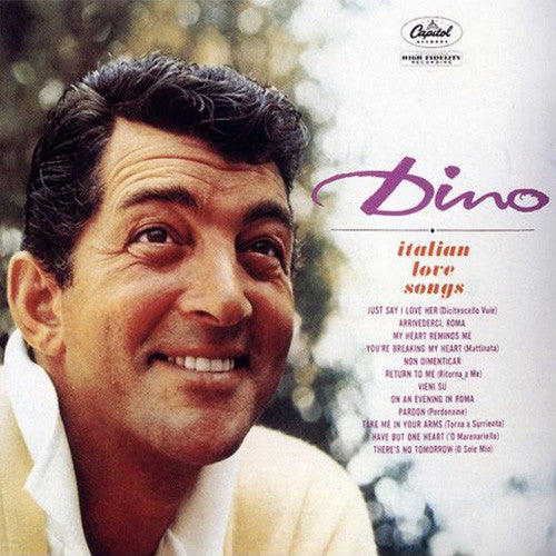 Dean Martin Dino Italian Love Songs Vinyl Lp