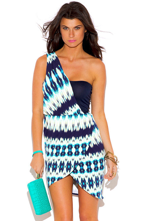 one shoulder ethnic dress