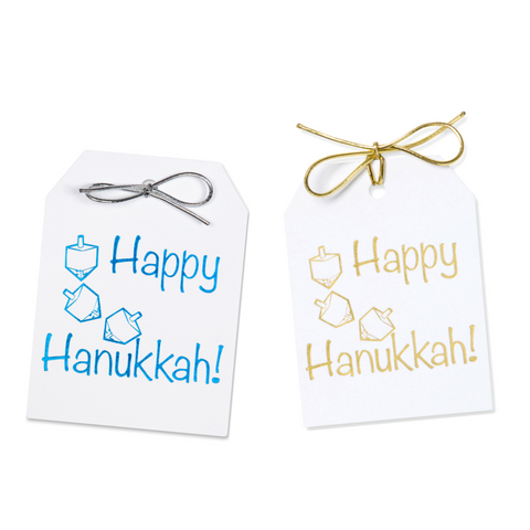 Happy Hannukah Dreidel Gift Tags