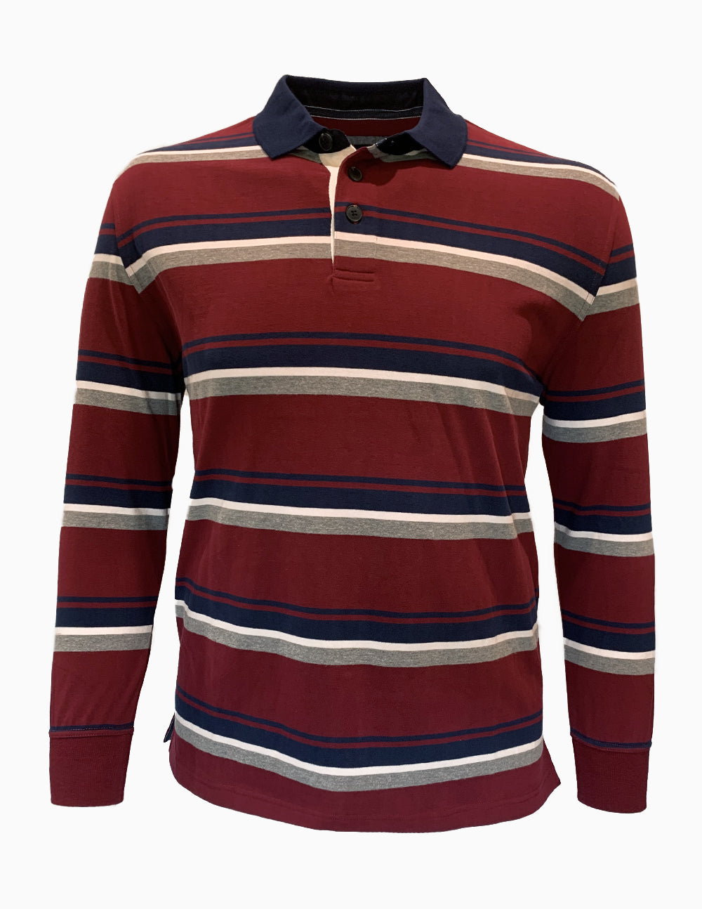 Striped Rugby Polo – Hughes Menswear