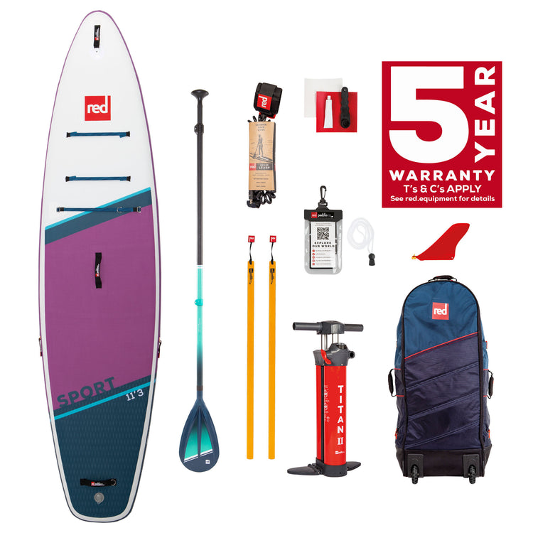 11'3" Sport SE Purple 2022 Red Paddle Co Inflatable SUP