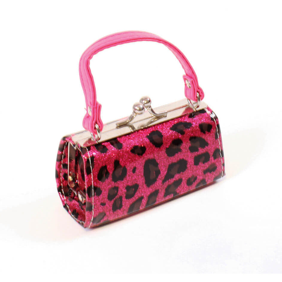 red leopard print purse