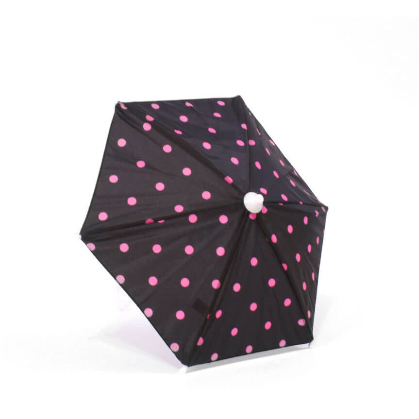 pink and black umbrella