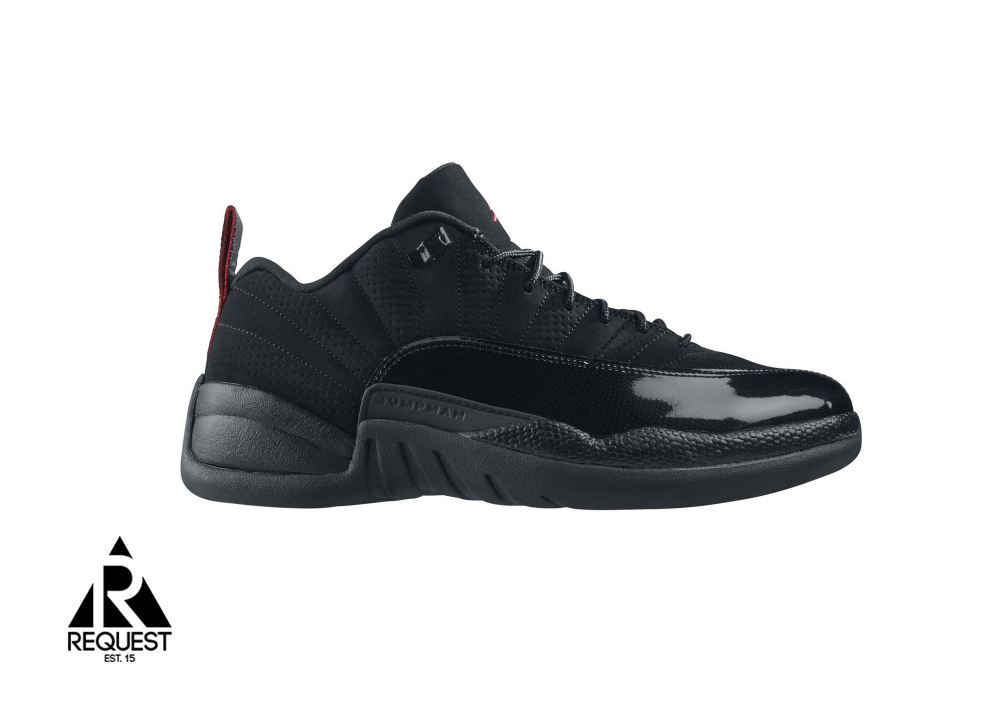 jordan 12 low black patent