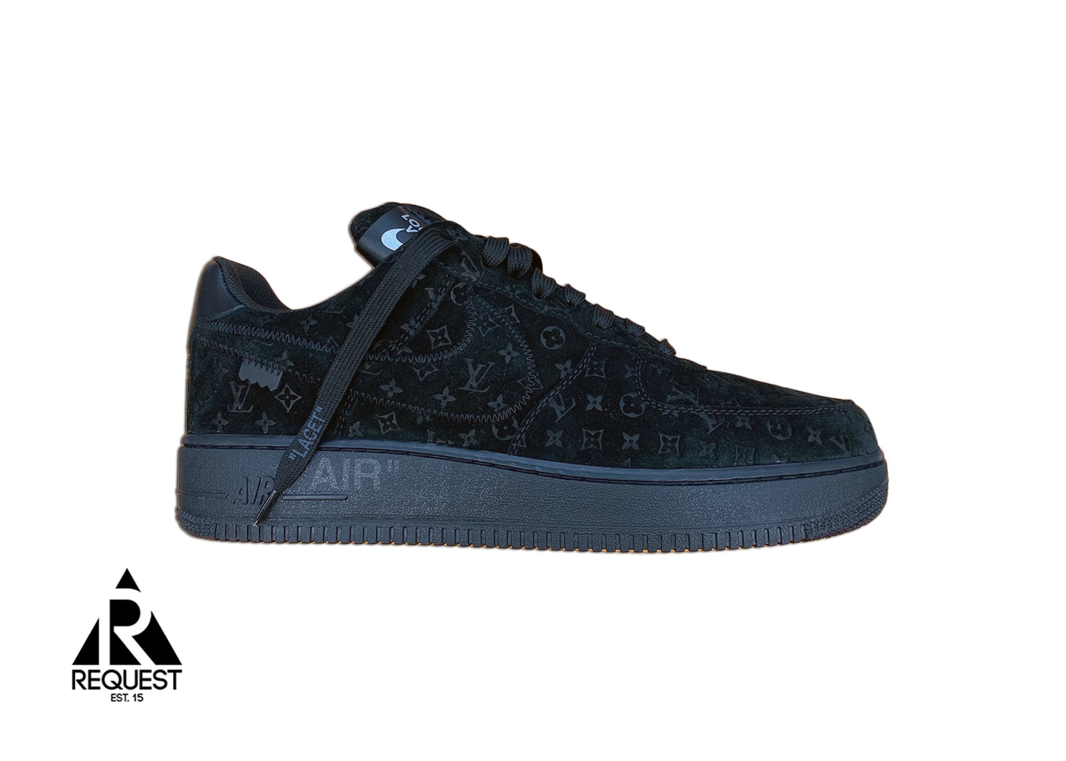 Louis Vuitton and Nike Air Force 1 Friends and Family Black