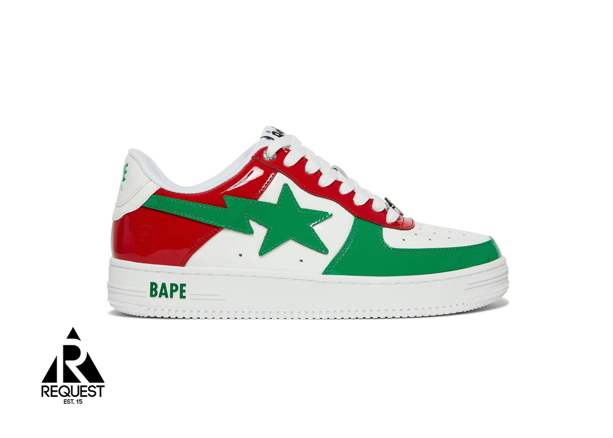 Bape Sta 22 cm - 4us White x Green x Red スニーカー 靴 レディース