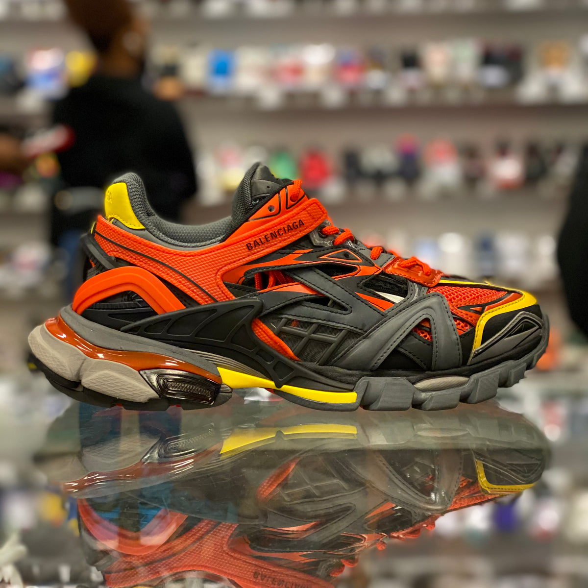 Track low trainers Balenciaga Orange size 42 EU in Other  22704763