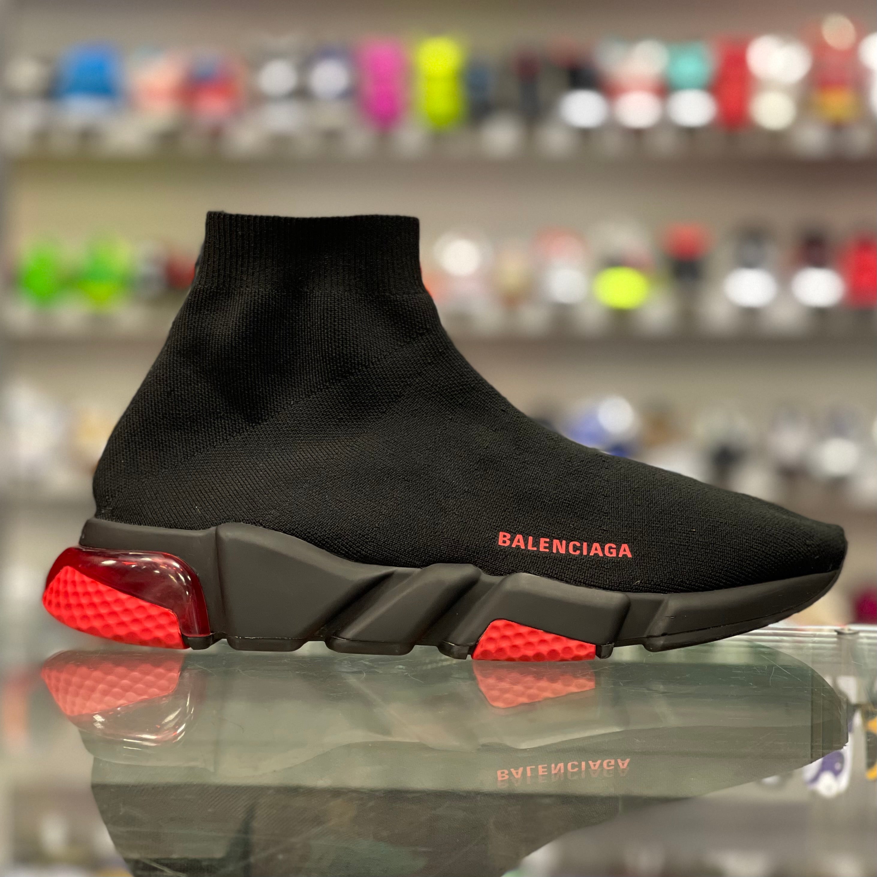 Balenciaga Speed Lt Clear Sock Sneakers in Black for Men  Lyst