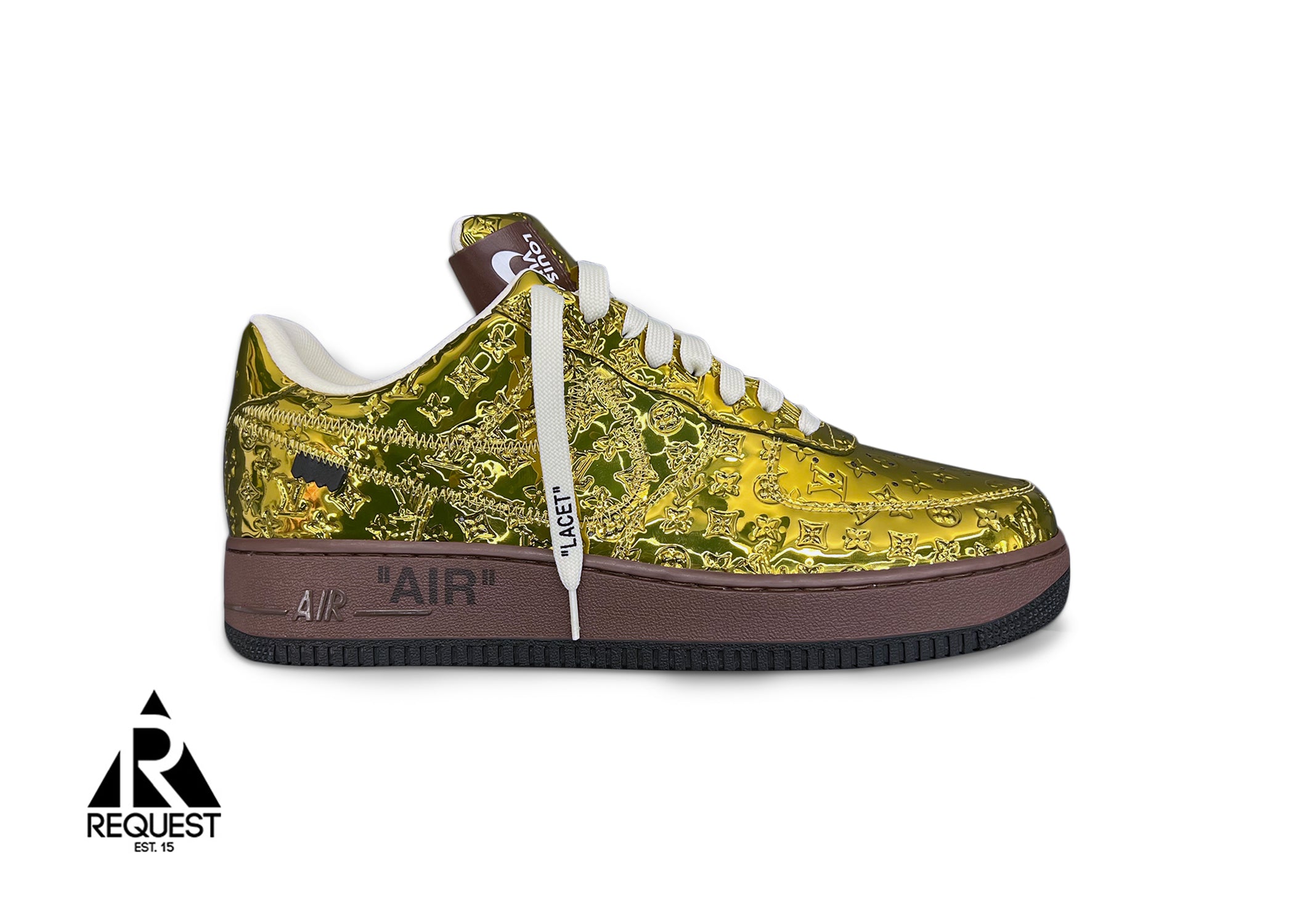 Nike Air Force 1 x Black Louis Vuitton Print – ZizzleKickz