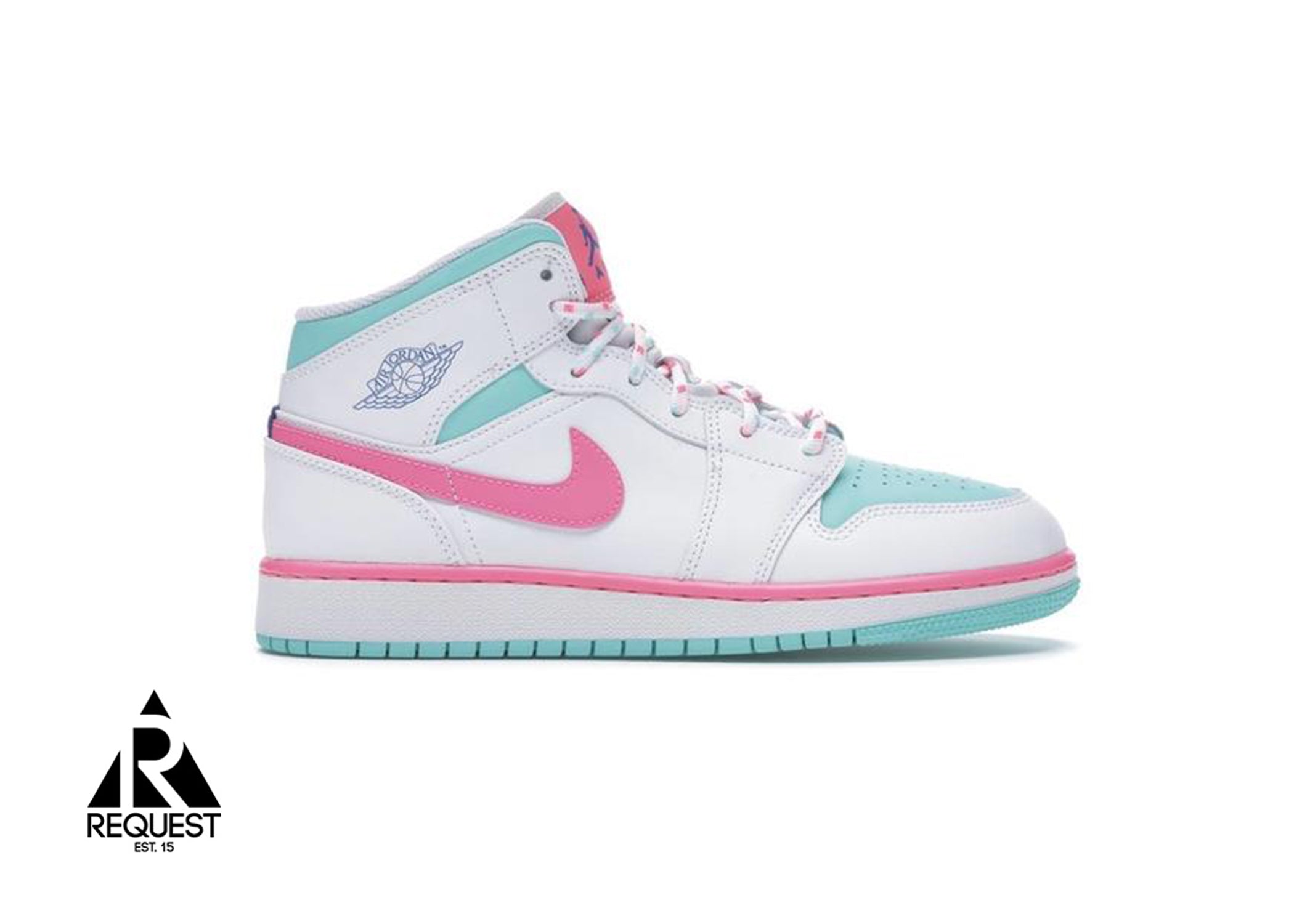 jordan 1 pink and green