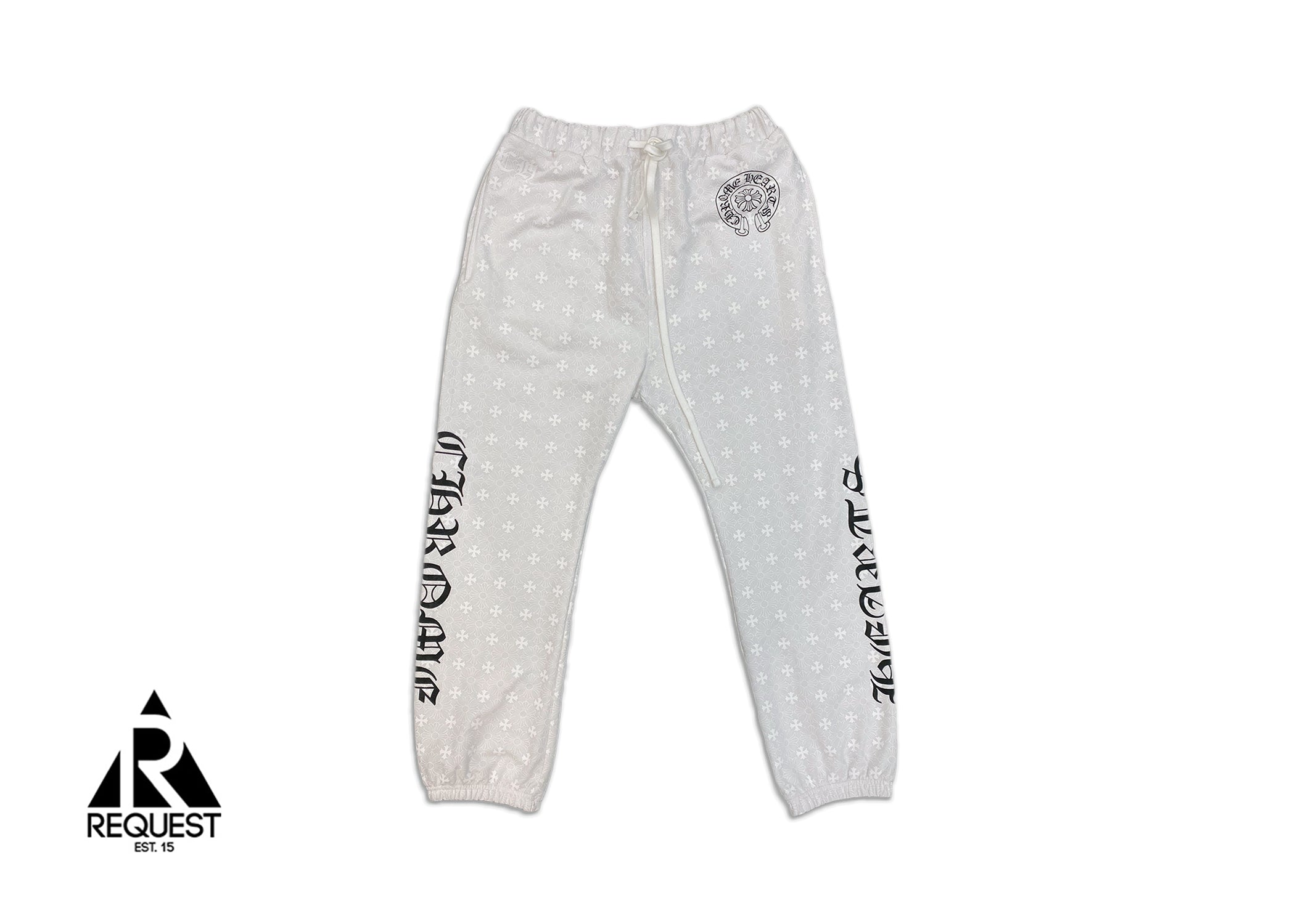 Chrome Hearts Matty Boy Caution Cargo Sweatpants 