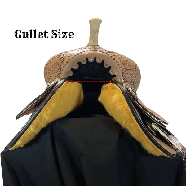 Gullet Size Western Saddle Measurement