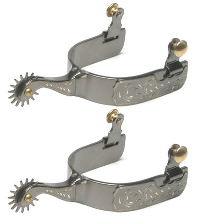 Stainless Steel Western Barrel Spurs