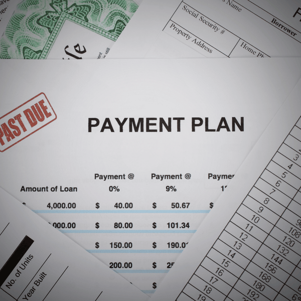 past due payment plan graphic