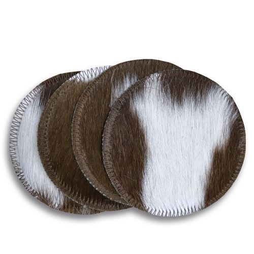 223: Texas Longhorn Cowhide Coasters 