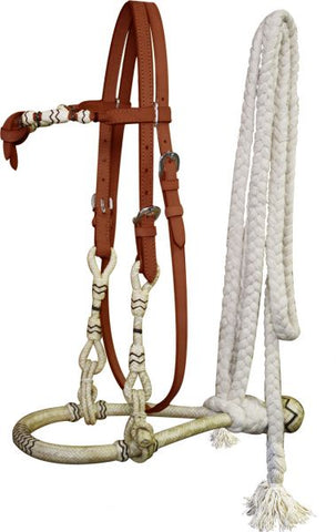 Harness Leather Headstall w/Training Bosal - Jeffers