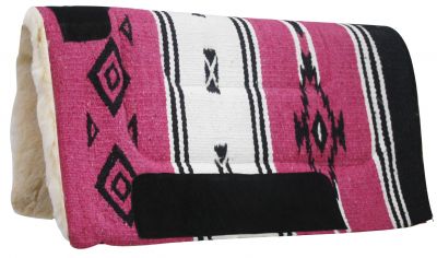 Showman ® 31 Wide x 32 black felt pad with serape print