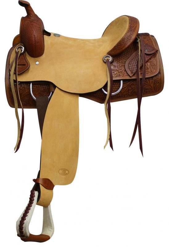 16 Argentina Cow Leather Hardseat Ranch Style Western Saddle