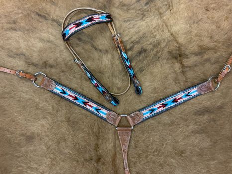 Smart Hook/ Firm Grip Headstall and Breastcollar Set