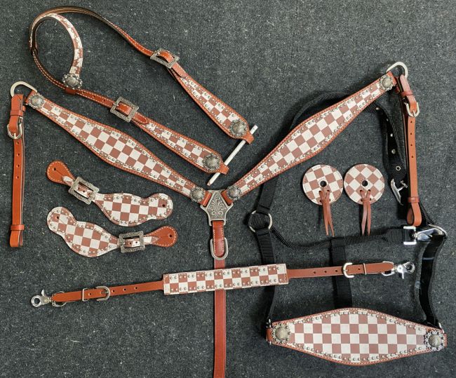 Klassy Cowgirl Louis Vuitton One Ear Headstall and Breast Collar Set