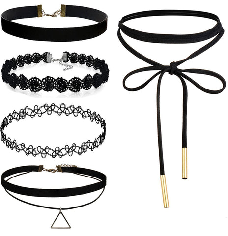 elastic velvet choker