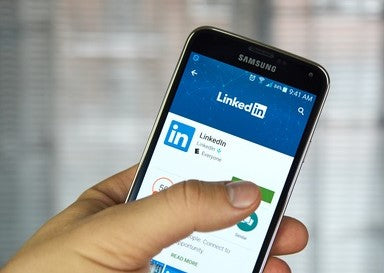 LinkedIn Mobile Device