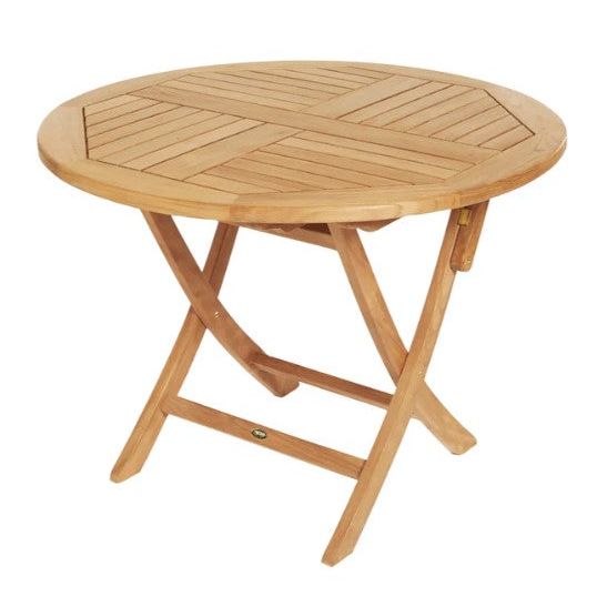 ARB - Teak Folding Classic Dining Table - Round 36" (90 cm)